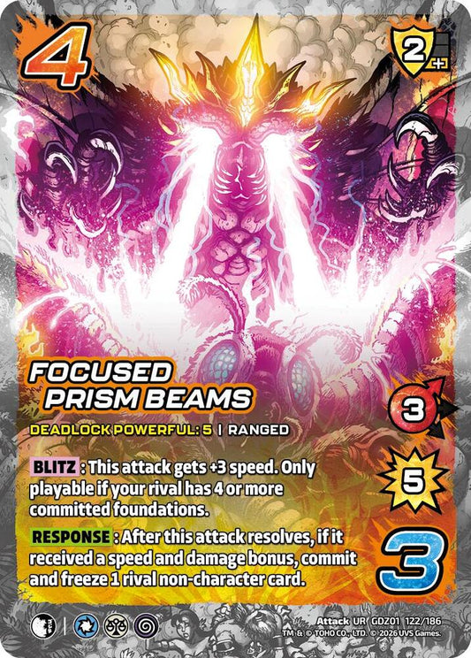 Reign of Kaiju: Focused Prism Beams GDZ01 122-186 Ultra Rare