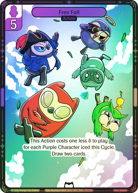 Vibes: Birb & Pengu Free Fall #157 Foil