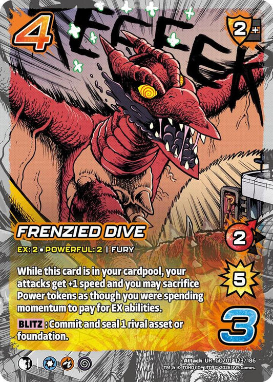 Reign of Kaiju: Frenzied Dive GDZ01 123-186 Ultra Rare