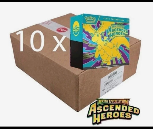 Ascended Heroes ETB Sealed Case ( 10 ETB's)
