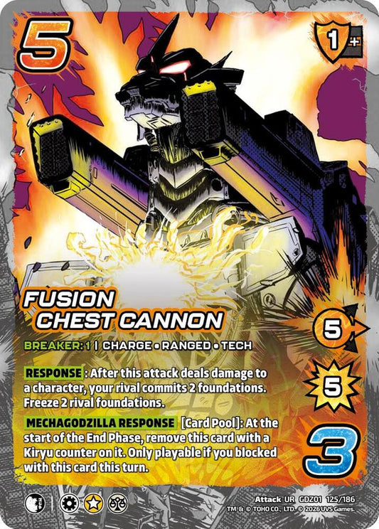 Reign of Kaiju: Fusion Chest Cannon GDZ01 125-186 Ultra Rare