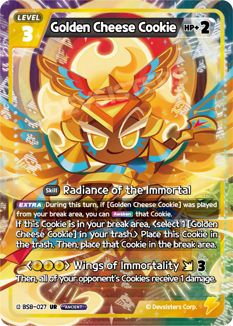GOLDEN CHEESE COOKIE BS8-027 ULTRA RARE (YELLOW)