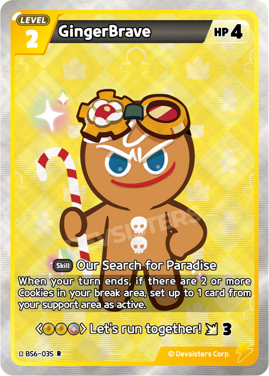 GingerBrave BS6_035 Yellow Mix Rare
