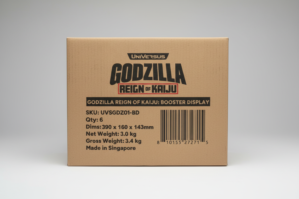 Godzilla: Reign of Kaiju Sealed Case (6 Booster Boxes)