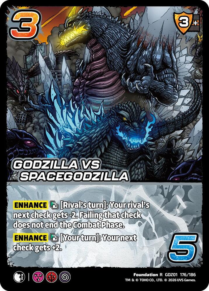 Reign of Kaiju: Godzilla vs SpaceGodzilla GDZ01 176-186 Rare