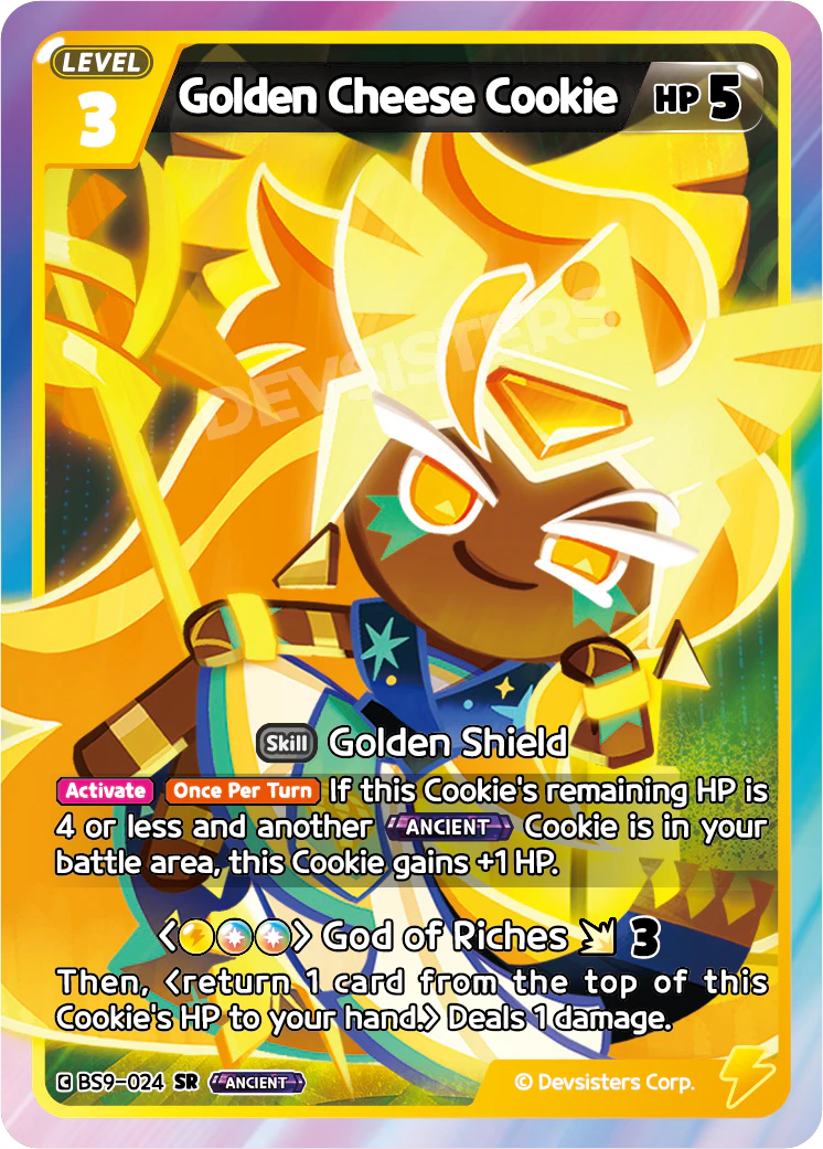Golden Cheese Cookie BS9-024 SUPER RARE (YELLOW MIX)