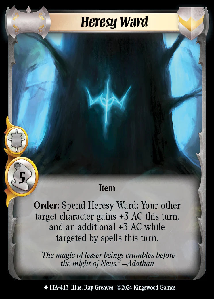 Heresy Ward ITA-413 (Extended Art) Uncommon