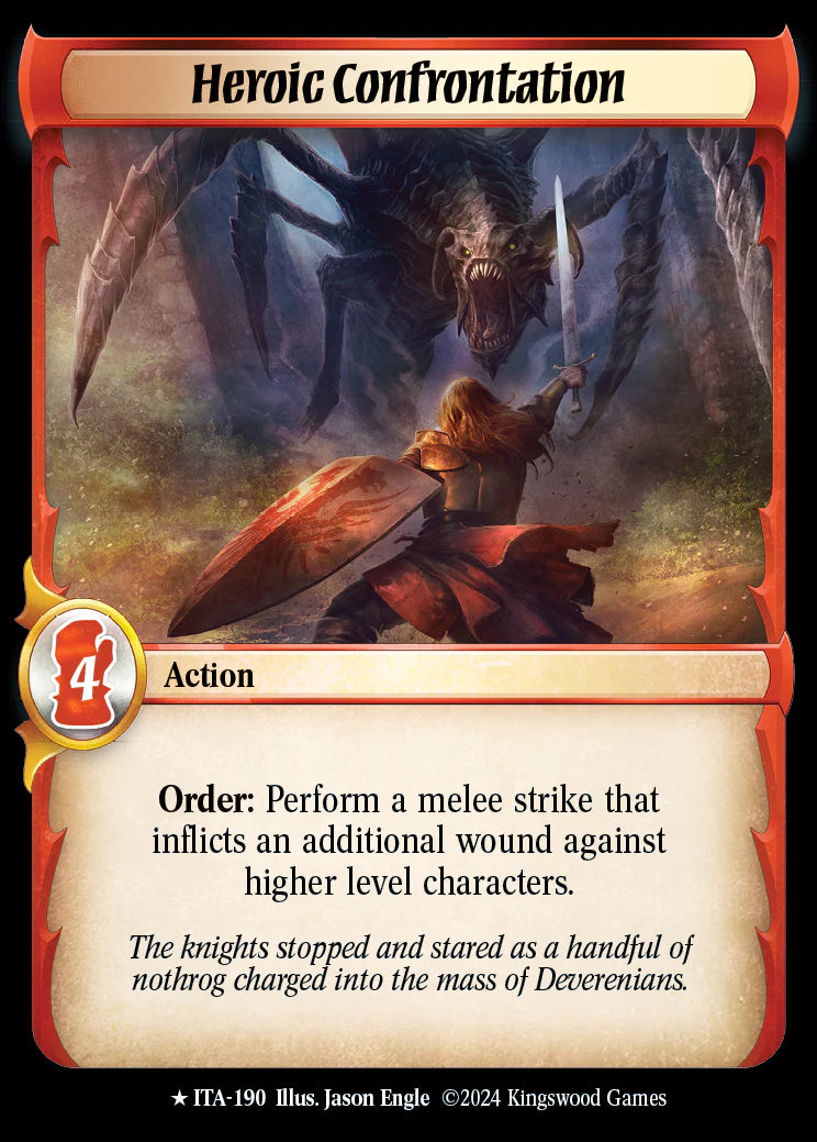 Heroic Confrontation ITA-190 Rare