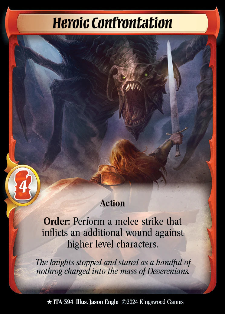 Heroic Confrontation ITA-394 Extended Art Foil Rare