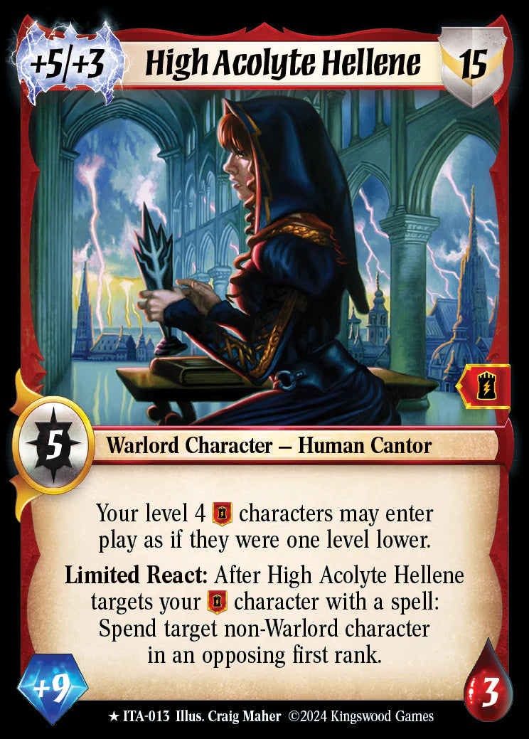 High Acolyte Hellene ITA-013 Rare Foil