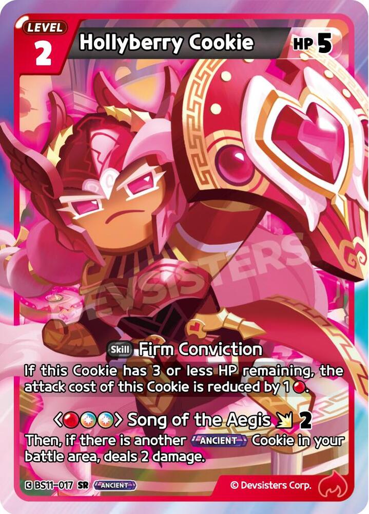 Hollyberry Cookie BS11-017 - The Dark Enchantress War (BS10-BS11) Red