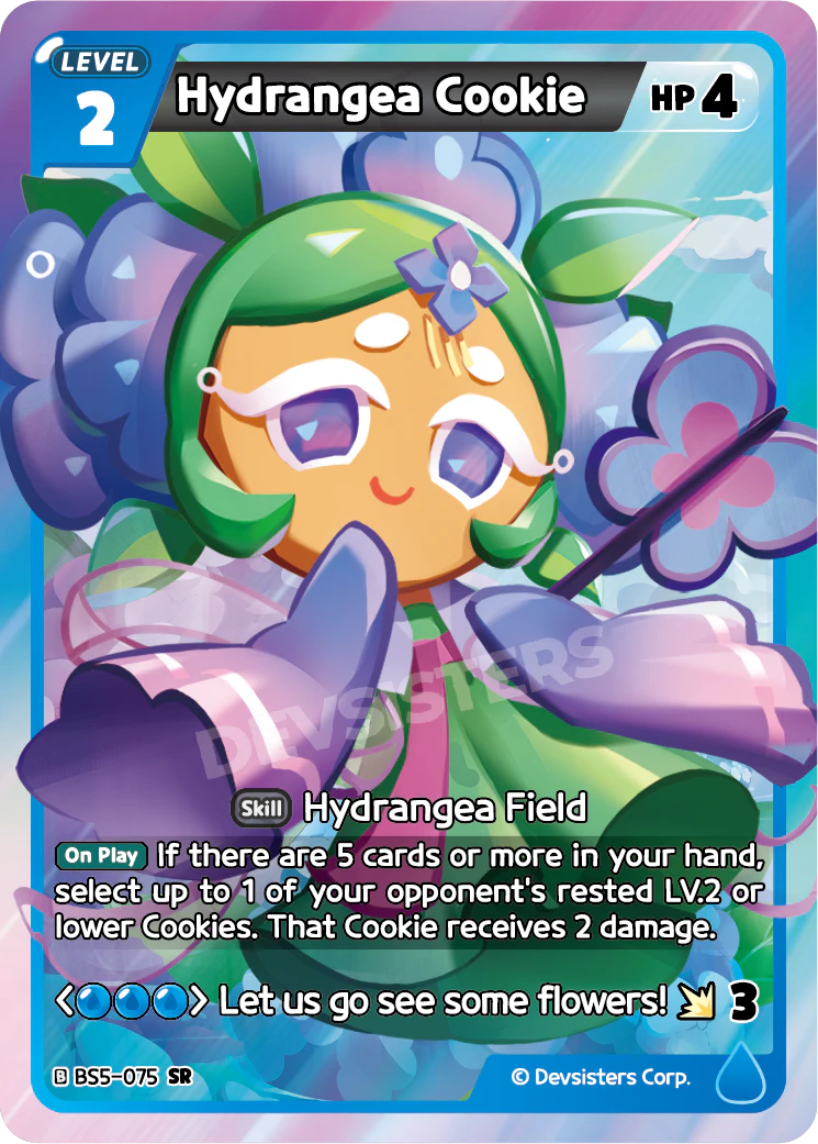 Hydrangea Cookie BS5_075 Blue SR