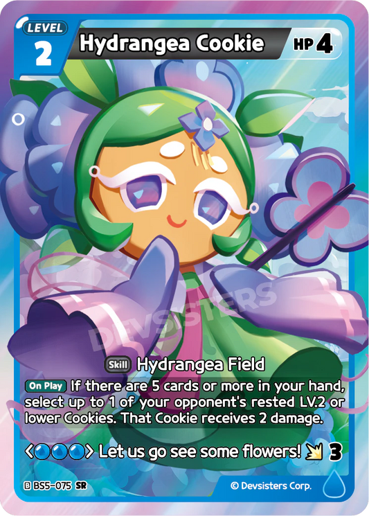 Hydrangea Cookie BS5_075 Blue SR