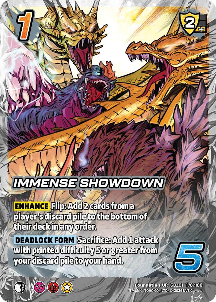 Reign of Kaiju: Immense Showdown GDZ01 178-186 Ultra Rare