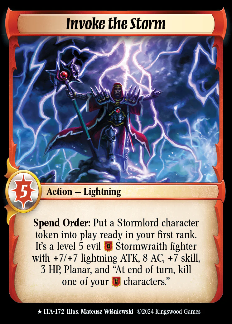 Invoke the Storm ITA-172 Rare