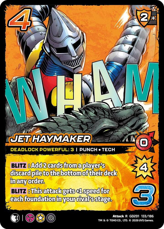 Reign of Kaiju: Jet Haymaker GDZ01 133-186 Rare