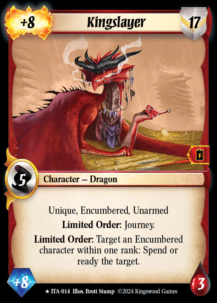 Kingslayer ITA-014 Rare