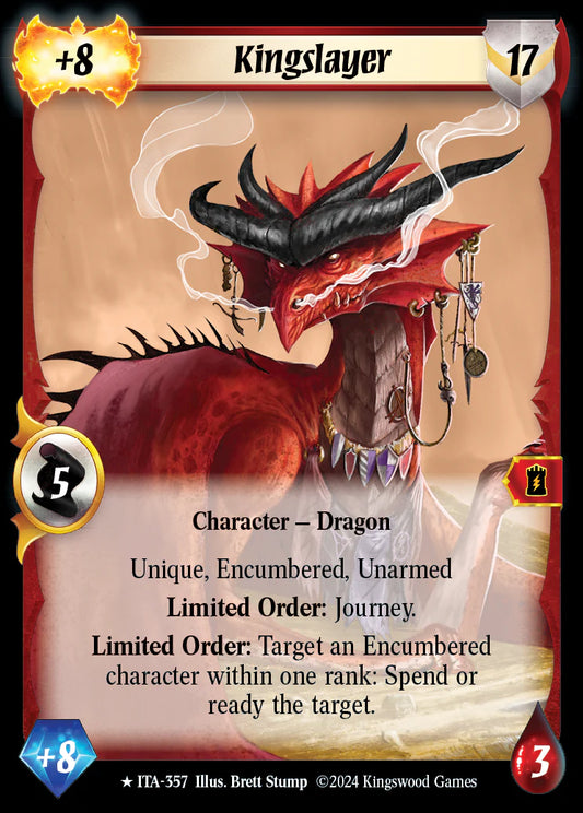Kingslayer ITA-357 Rare (Extended Art) Foil