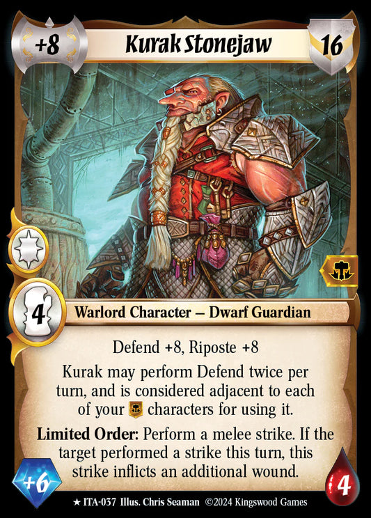 Kurak Stonejaw ITA-037 Rare