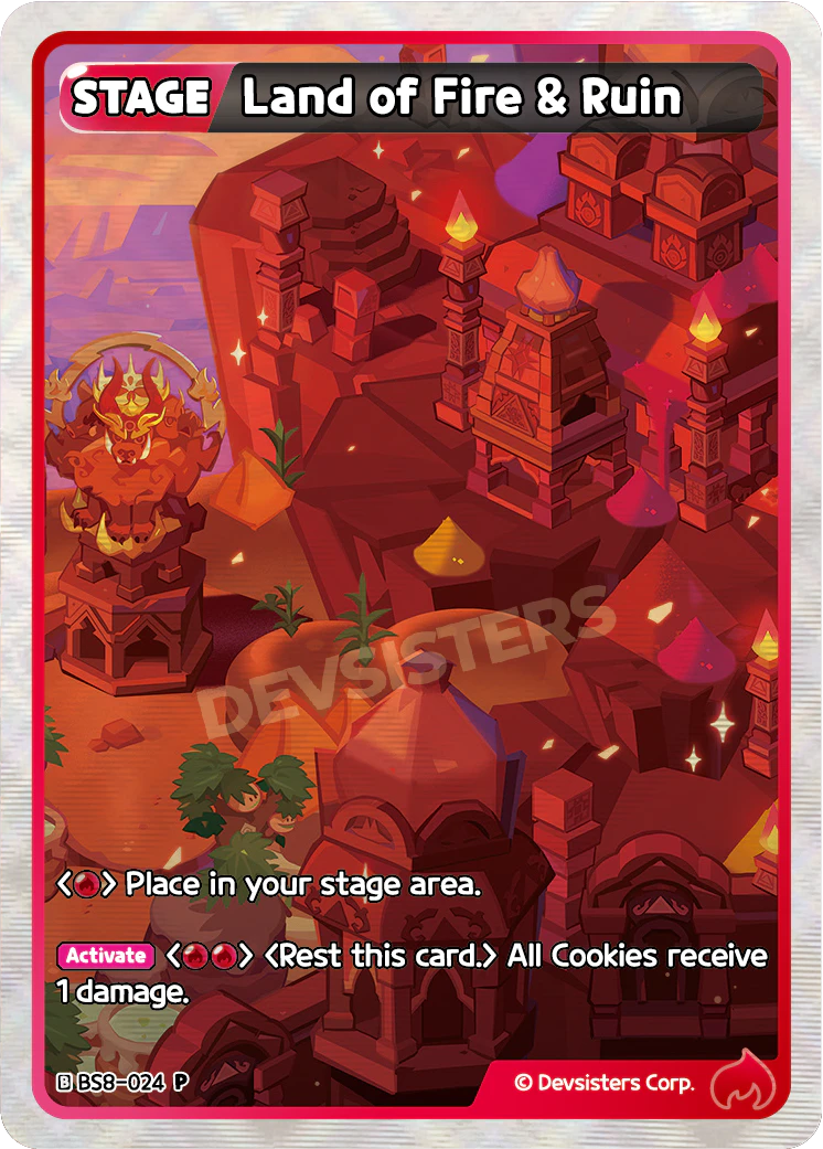 Land of Fire & Ruin BS8-024 PROMO (RED)