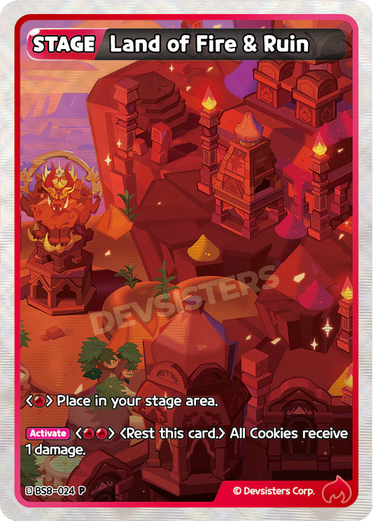Land of Fire & Ruin BS8-024 PROMO (RED)