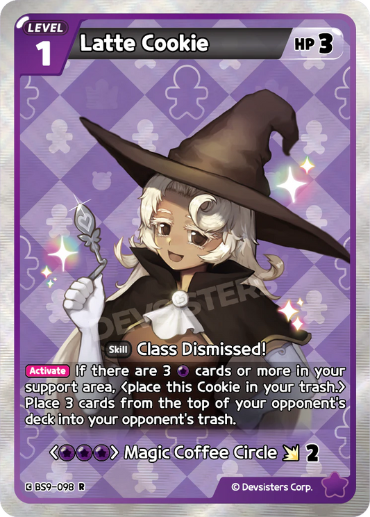 Latte Cookie BS9-098 RARE