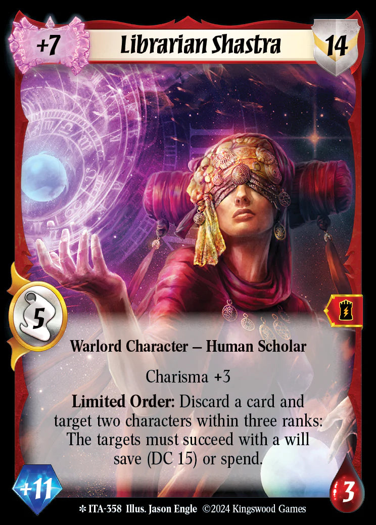 Librarian Shastra ITA-358 (Extended Art) Legendary Foil