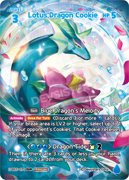 Lotus Dragon Cookie BS5_071 Blue SUR