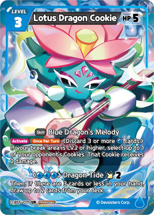 Lotus Dragon Cookie BS5_071 Blue UR