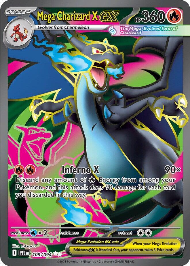 Mega Charizard X ex 109-094 UR Phantasmal Flames