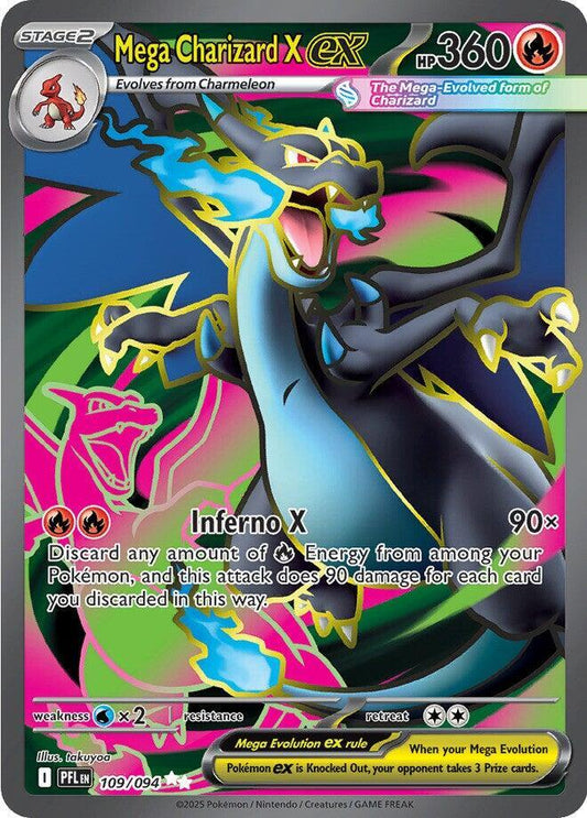 Mega Charizard X ex 109-094 UR Phantasmal Flames