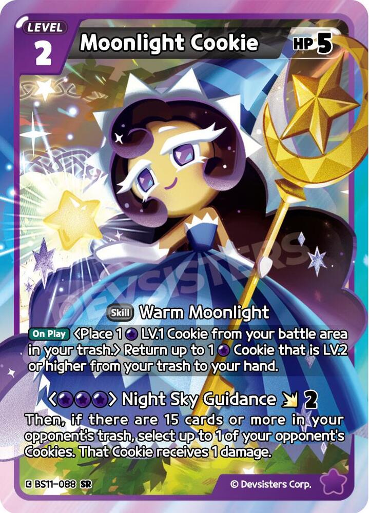 Moonlight Cookie BS11-088 - The Dark Enchantress War (BS10-BS11) Purple