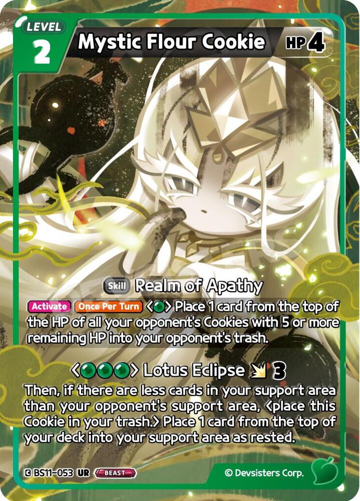Mystic Flour Cookie BS11-053 - The Dark Enchantress War (BS10-BS11) Green
