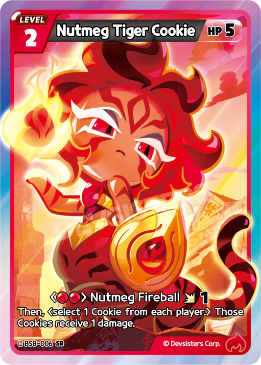 Nutmeg Tiger Cookie BS8-006 SUPER RARE (RED)