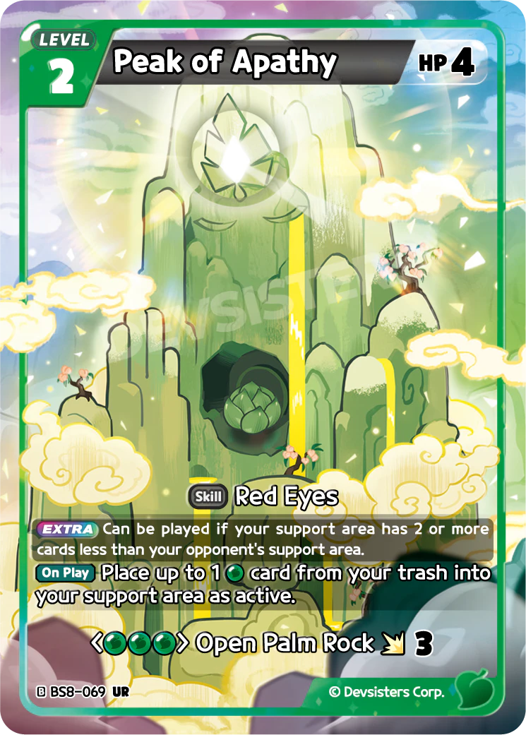 Peak of Apathy BS8-069 ULTA RARE (GREEN)