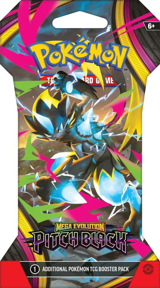 Pokmon TCG Mega Evolution 5 Pitch Black Sleeved Booster (Limit 5 per client)