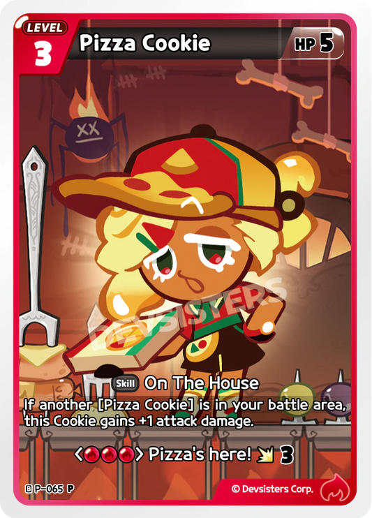 Pizza Cookie P_065 Red Promo