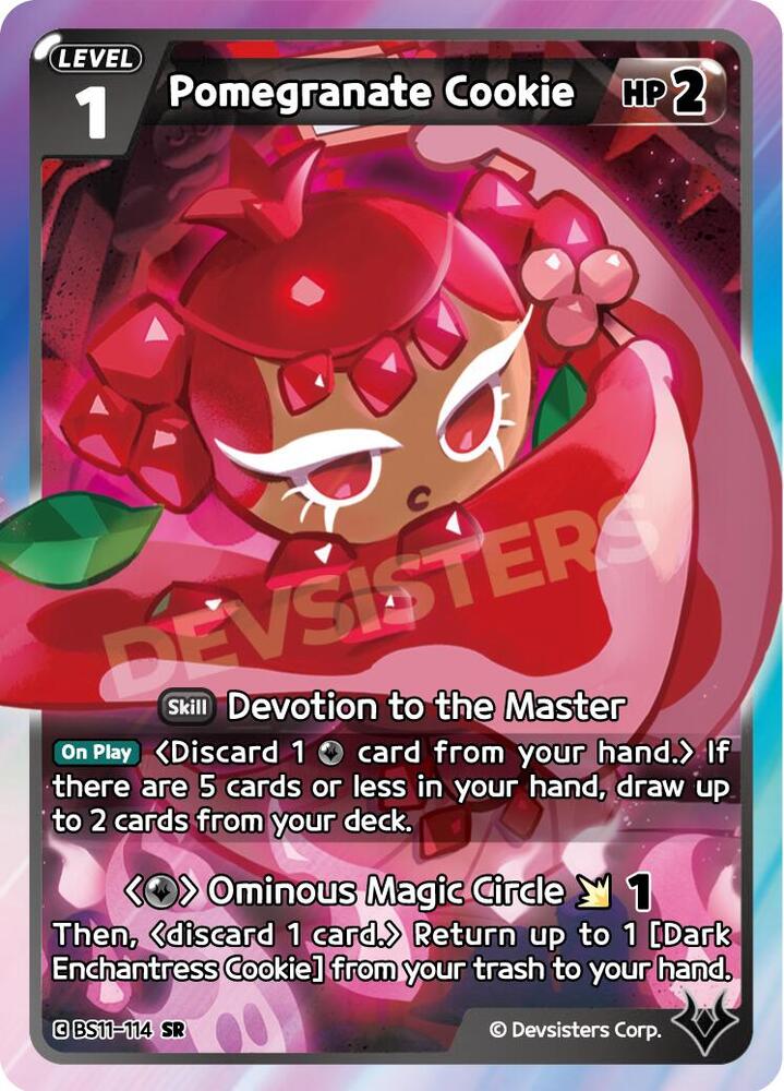 Pomegranate Cookie BS11-114- The Dark Enchantress War (BS10-BS11) Black