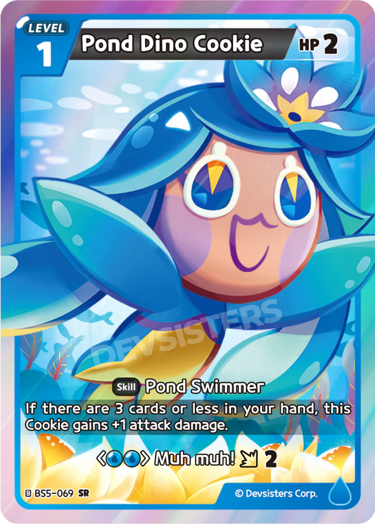 Pond Dino Cookie BS5_069 Blue SR