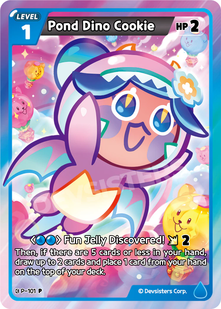 Pond Dino Cookie P-101 (BLUE)