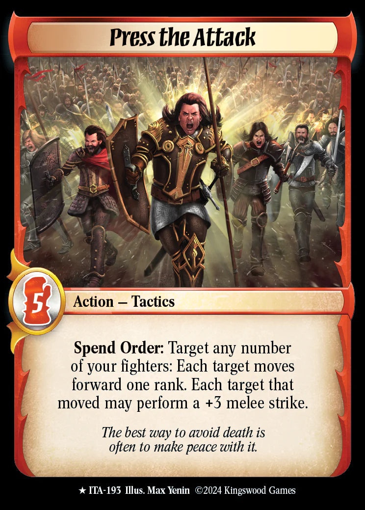 Press the Attack ITA-193 Rare Foil