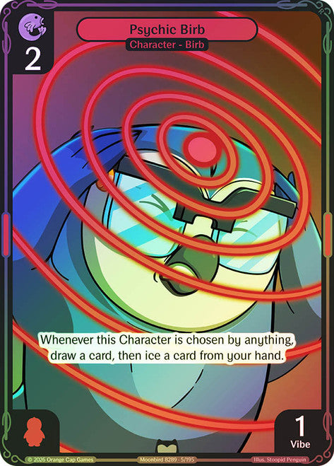 Vibess Tcg: Birb & Pengu: Psychic Birb #005 Birb Foil