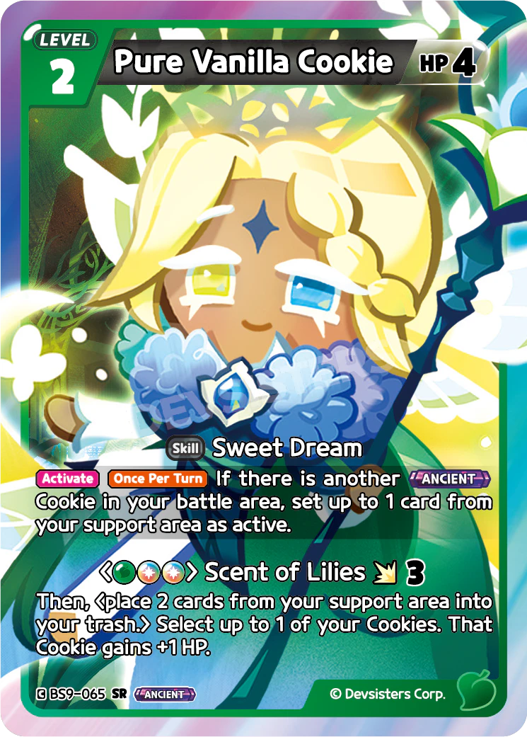 Pure Vanilla Cookie BAS9-065 SUPER RARE (GREEN MIX)