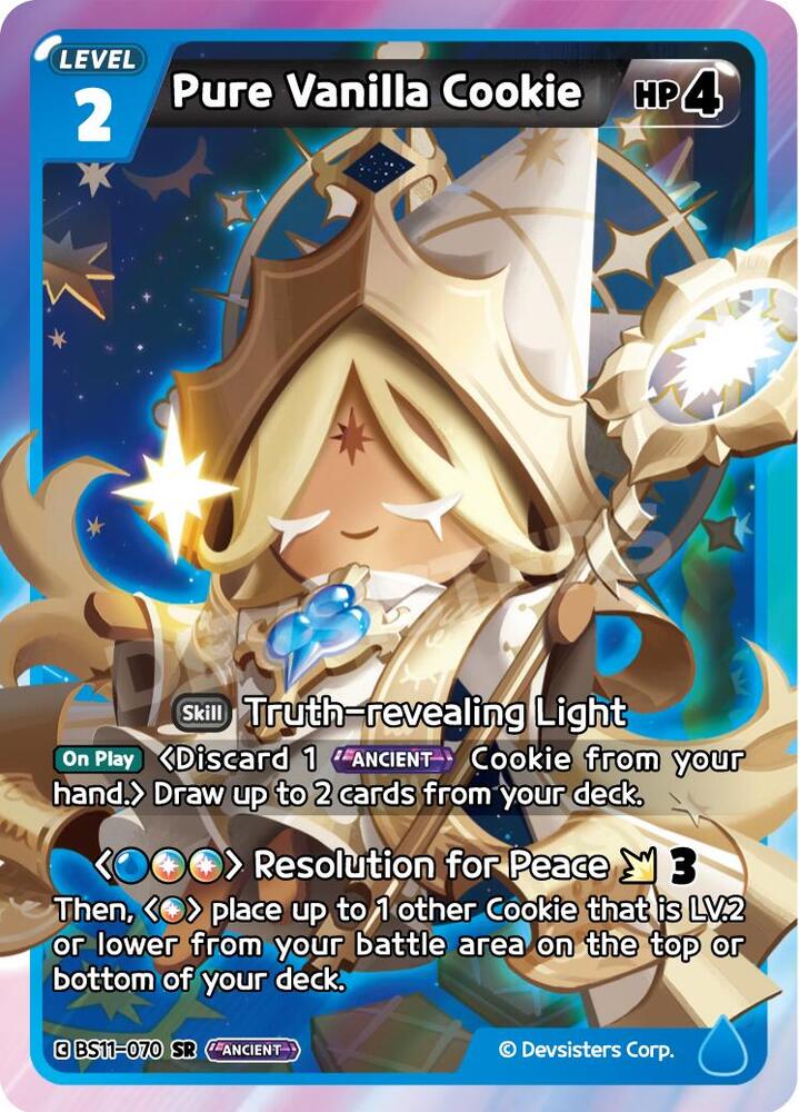 Pure Vanilla Cookie BS11-070- The Dark Enchantress War (BS10-BS11) Blue