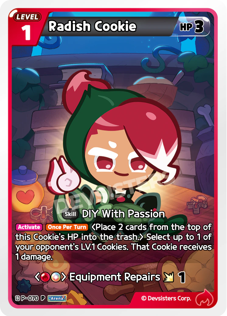Radish Cookie P_070 Red Promo