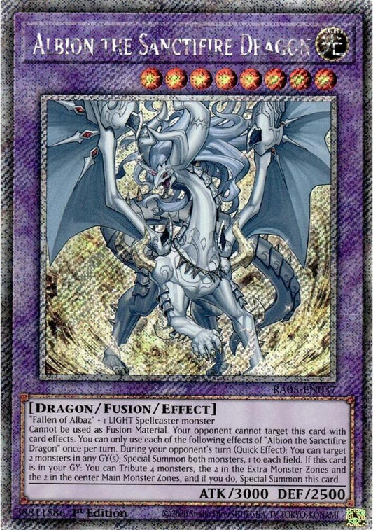Rarity Collection 5 Albion the Sanctifire Dragon RA05-EN037 PSR