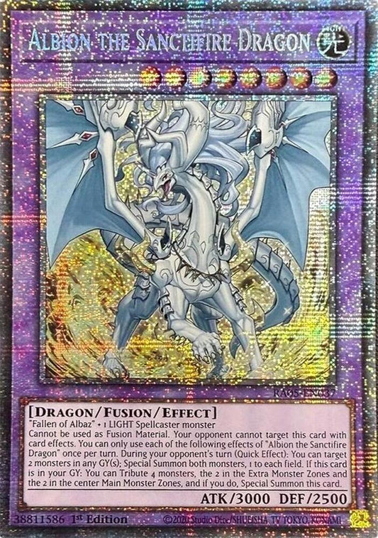 Rarity Collection 5 Albion the Sanctifire Dragon RA05-EN037 Starlight Rare