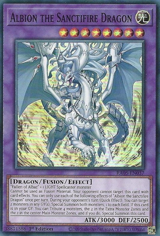 Rarity Collection 5 Albion the Sanctifire Dragon RA05-EN037 Super Rare