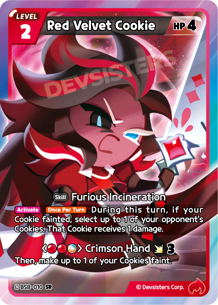 Red Velvet Cookie BS8-010 SUPER RARE (RED MIX)