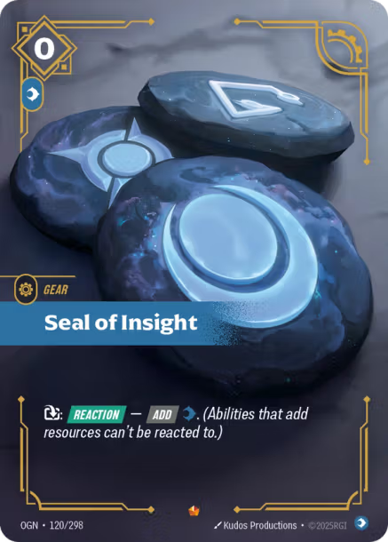 Seal of Insight OGN 120-298 Epic